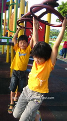 J Yoong & Sze Yin in playground