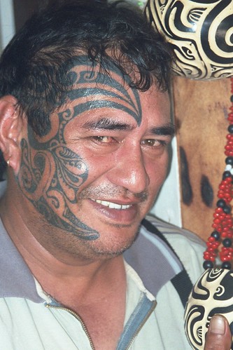 Natural Tribal Tattoos Design on Boys Face