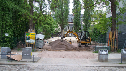 Bauarbeiten am Spielplatz an der Talstraße