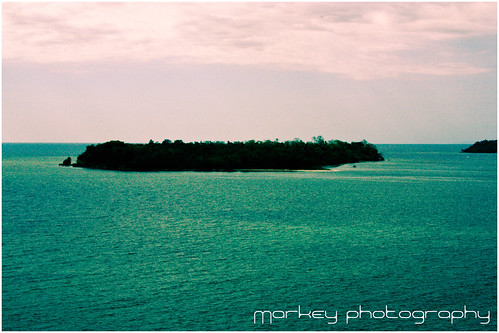 overlooking of Pandan Island from Parola Park