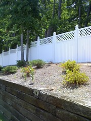 Lattice panel fence