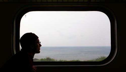 on the train to fulong, taipei