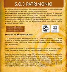 Panel 1, Exposición "S.O.S. Patrimonio"
