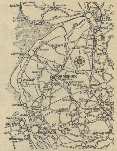 Liverpool Daily Post Map of West Lancashire