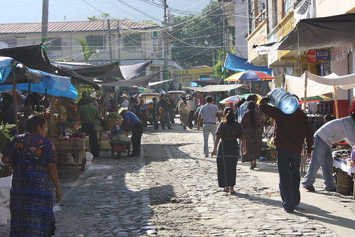 Street market at Panajachel, Guatemala