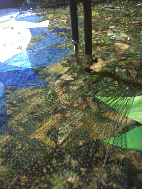 dense quilting of the trees
