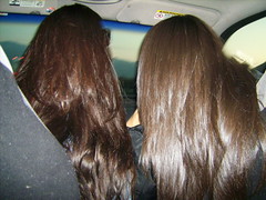 Mother-daughter hair