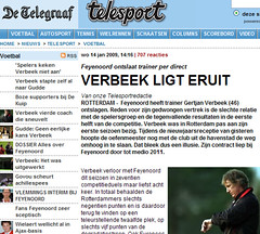 Feyenoord-trainer Verbeek wist spelers niet meer te motiveren