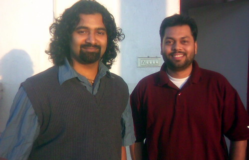 Co-founders of Hover.in - Bhasker V. Kode, CTO (left) and Arun Prabhudesai, CEO