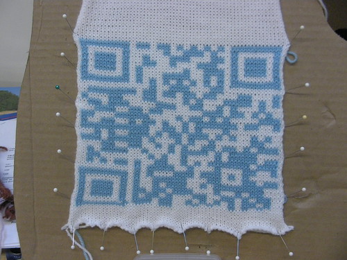 Knitted QR Code