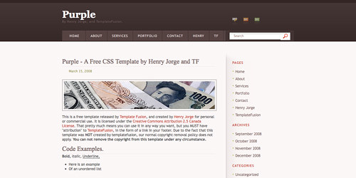 38 Free 
Elegant XHTML/CSS Website Templates