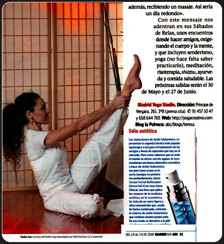 Prensa ABC, Madrid Yoga Studio