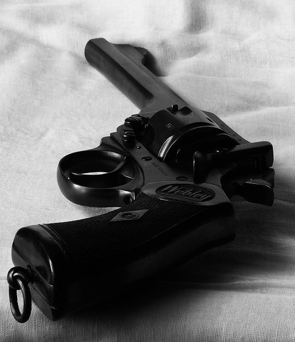 Webley & Scott .38 Mark IV Revolver; ← Oldest photo