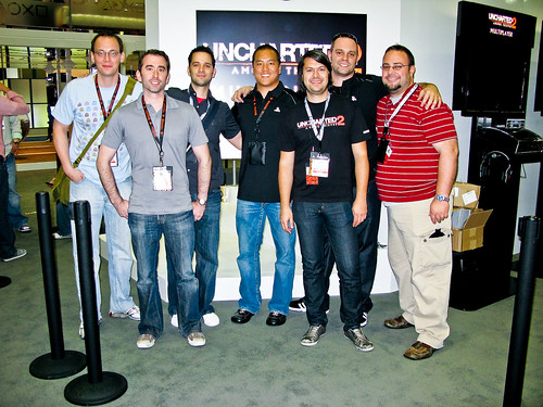 Most (but not all) of the Naughty Dogs working at E3 2009