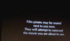 film pirates may be seated next to you now