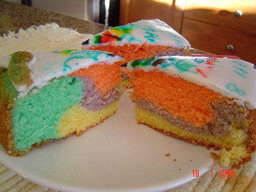 rainbow cake success