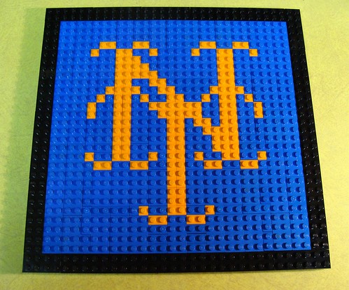 new york mets logo. New York Mets Logo LEGO Mosaic