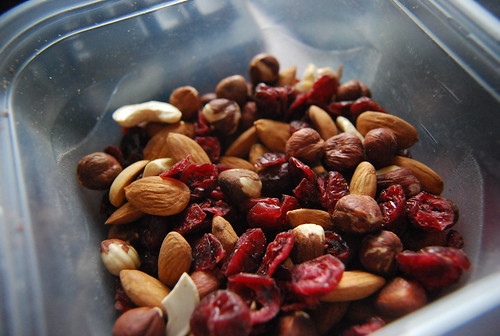 Nuts and cranberries