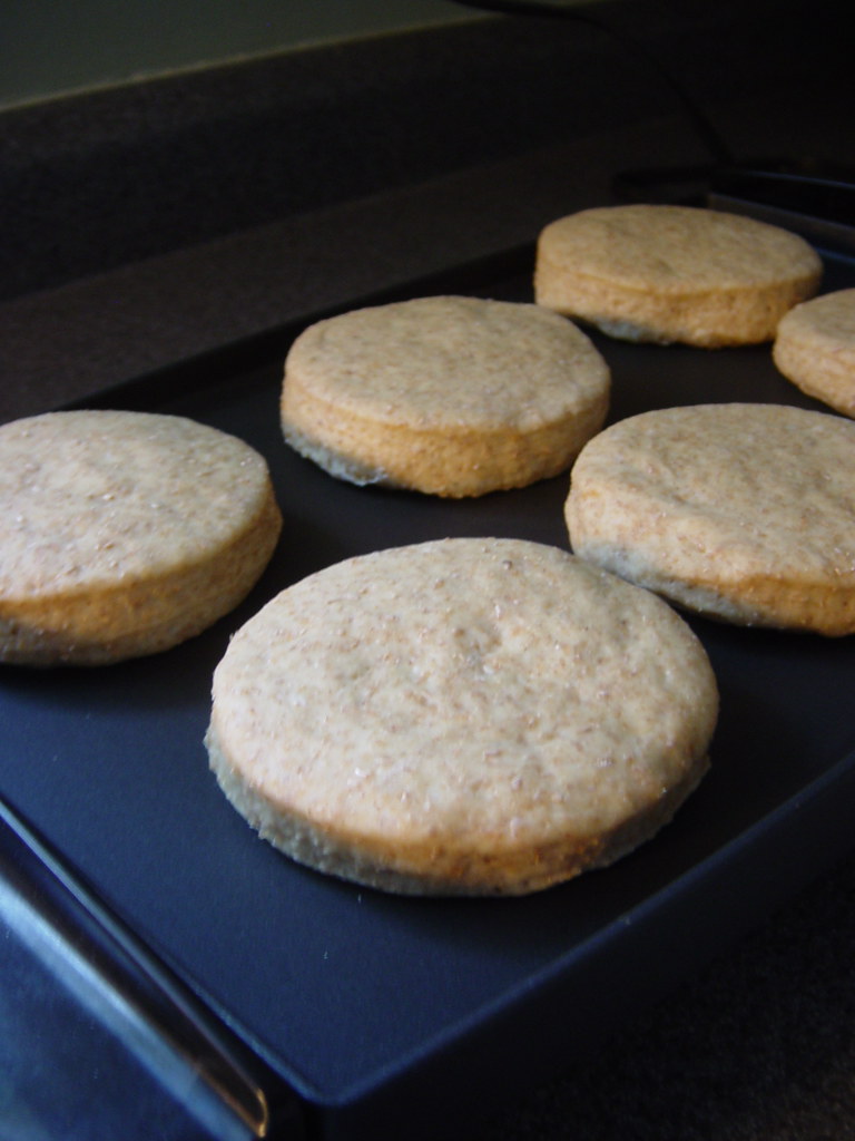 Grilling the Whole Wheat English Muffins