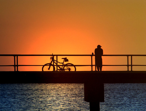Cyclist's Sunset