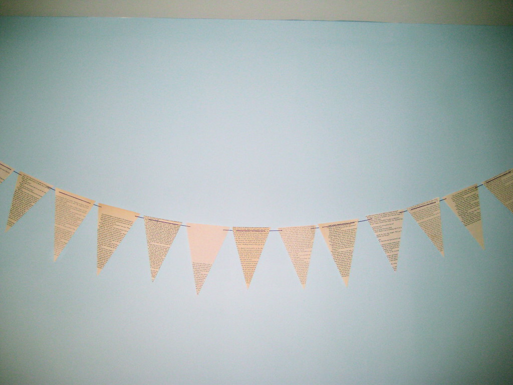 book page bunting!