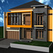 Tampak Depan Rumah Minimalis 2 Lantai by Indograha Arsitama Desain & Build