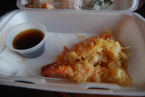 Shrimp tempura, shared with Schaef
