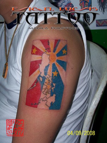philippine flag tattoo