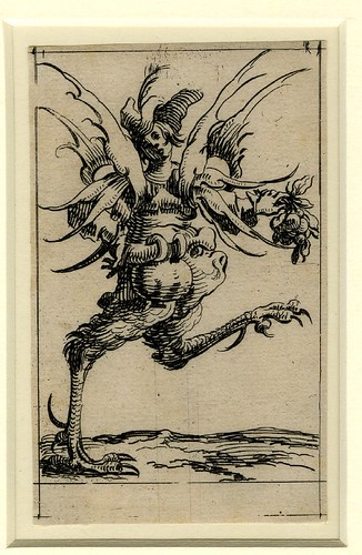 Set of twelve grotesque figures representing the twelve months of the year 1638 Denis Boutemie b