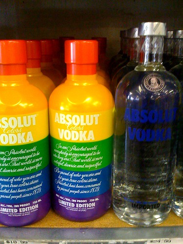 Rainbow bottles