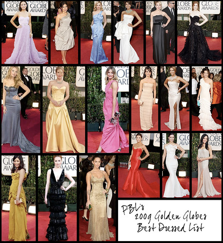 Golden Globes Best Dressed List
