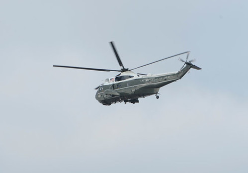 George Bush en helicóptero 2009