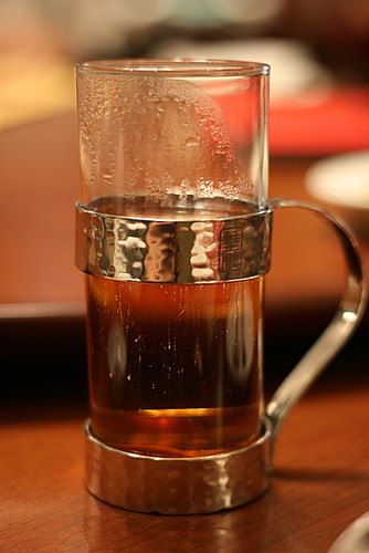 Anyone remember the old school Chinese restaurant metal holders for hot glasses of tea?
