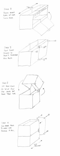 Folding baseboard idea