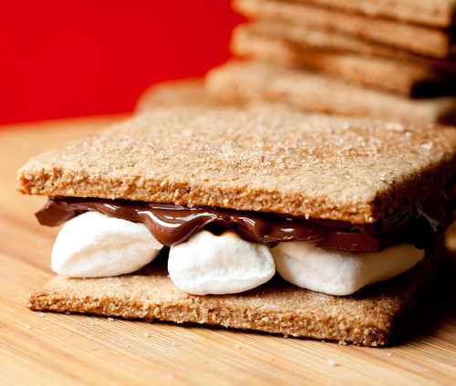 S'mores with Homemade Graham Crackers and Dandies