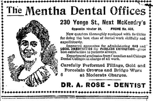 Vintage Ad #814: The Mentha Dental Lady Still Smiles