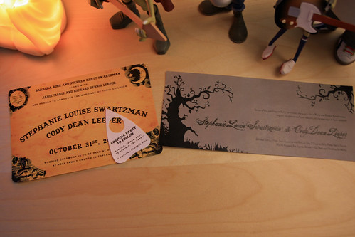 Check out the cool wedding invitation my friend Amanda made
