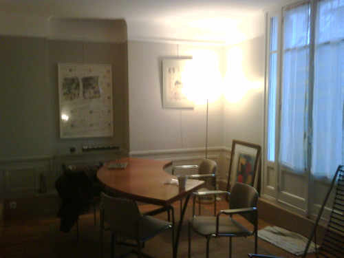 dining room of unit 5f, villa guelma, paris