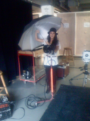 natty in studio