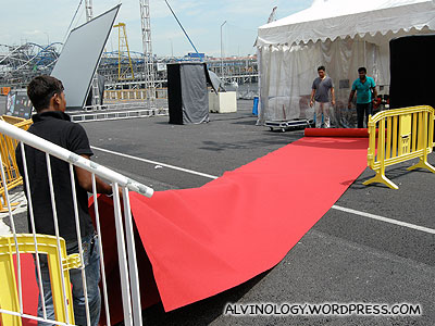 Laying the red carpet