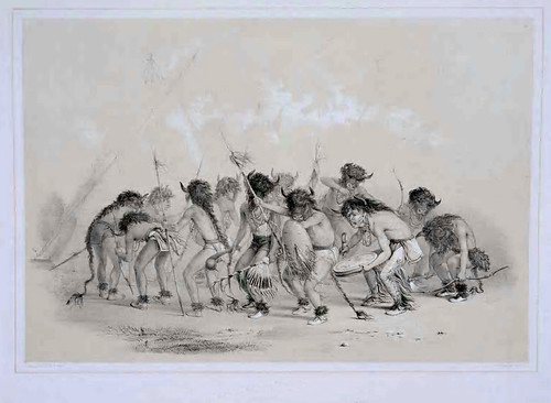 005-La danza del bufalo-George Catlin 1875-1877
