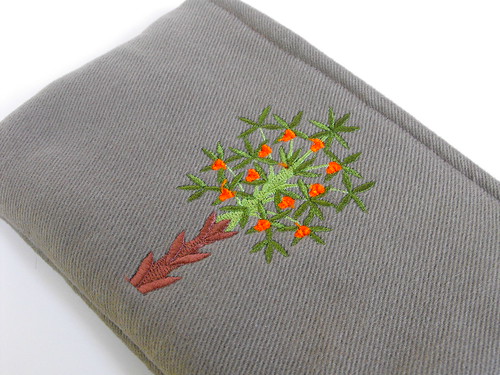Twill Pouch / Hungarian Tree Design