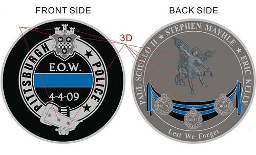Pittsburgh Police Challenge Coin