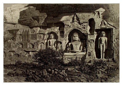 011- El Urwahi risco esculpido en Gwalior-La India en palabras e imágenes 1880-1881- © Universitätsbibliothek Heidelberg