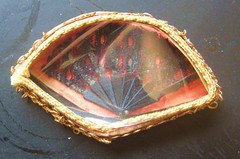 antique handmade fan
