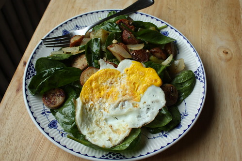 Spinach and Potato Breakfast Hash