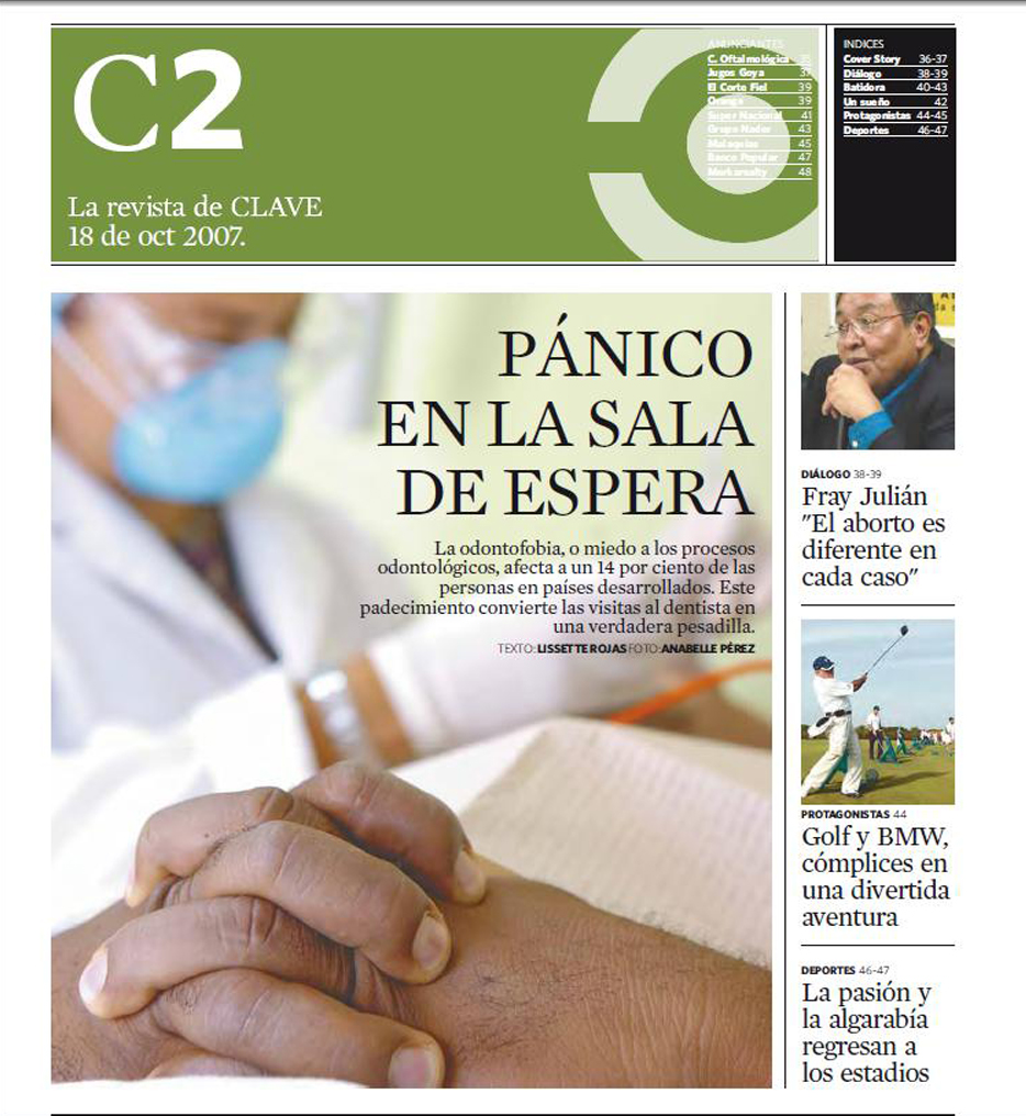 PORTADA DE C2, Revista del semanario Clave. Foto Anabelle Pérez