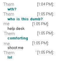my chat with a coworker