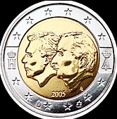 2 euro Belgicko 2005