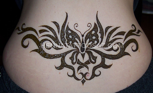 Butterfly tribal henna tattoo Photo by Henna Tattoos Az